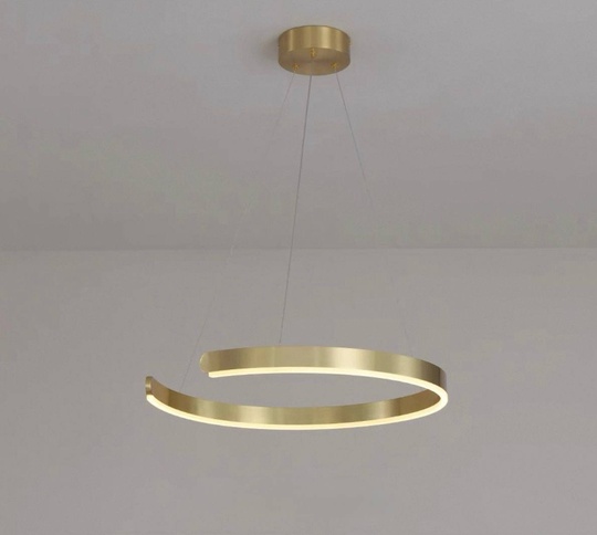 Люстра подвесная, медь, ПММА, PENNY 80*5 металл, LED.