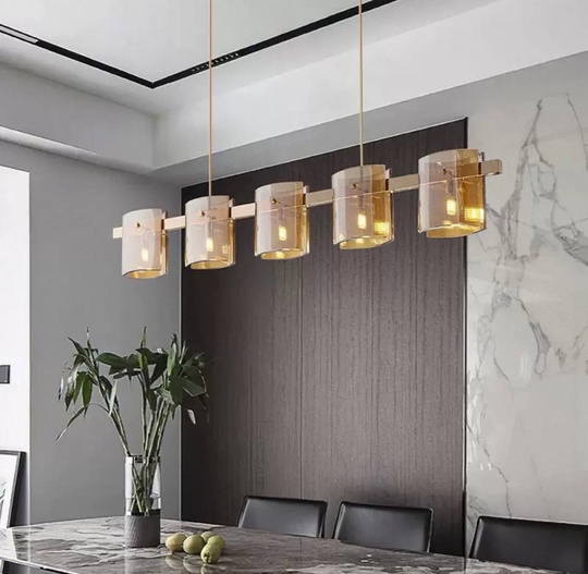 Люстра подвесная, медный, стекло, FLOWERSLOVER 120*17, металл, G9.