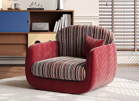 Красное кресло Pansuo Nordic 90*78*78 см, универсальное - в стиле минимализма