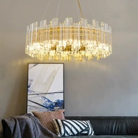 Люстра подвесная ERDEN 60*25 золото, стекло, металл, Е14.