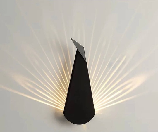 Настенный светильник, БРА EMRE 14*36, черный, металл, LED.