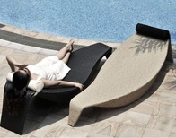 Шезлонг из ротанга Sakura leaf, высококачественное волокно