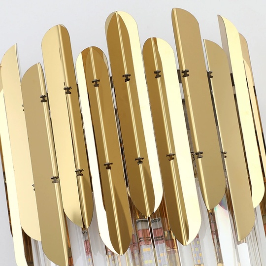 Настенный светильник, БРА ZACH 30*60, золото, металл, Е14.