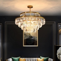 Люстра подвесная, золотой, стекло, AYAL 60*40, металл, E14.