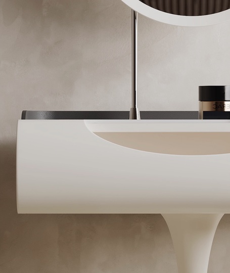 Туалетный стол сливочный 80*77*45,8 см, массив дерева, 1 ящик, с пуфом и зеркалом