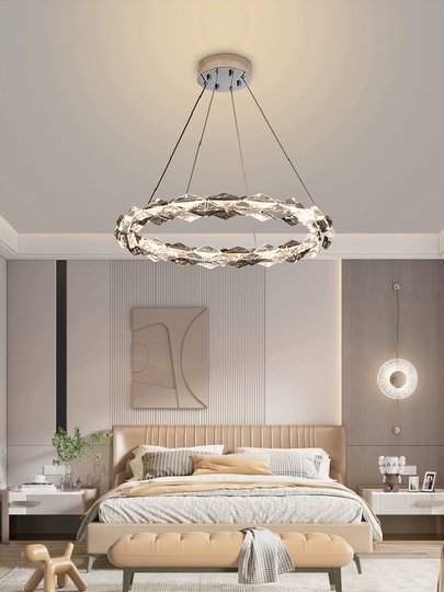 Люстра подвесная, медный, кристалл, AYSE 60*60, металл, LED.