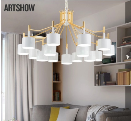 Дизайнерский светильник белый Elydna, 115*55 см, светодиодный, led, железо, металл