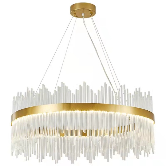 Люстра подвесная, медная, стекло, DICLE 80*26, металл, LED.