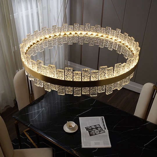 Люстра подвесная, медный, хрусталь, FASHIONABLE 80*16, металл, LED.