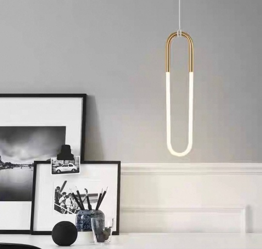 Светильник подвесной, бронзовый, Eldrisign, металл, 21*80 см, светодиодная, LED