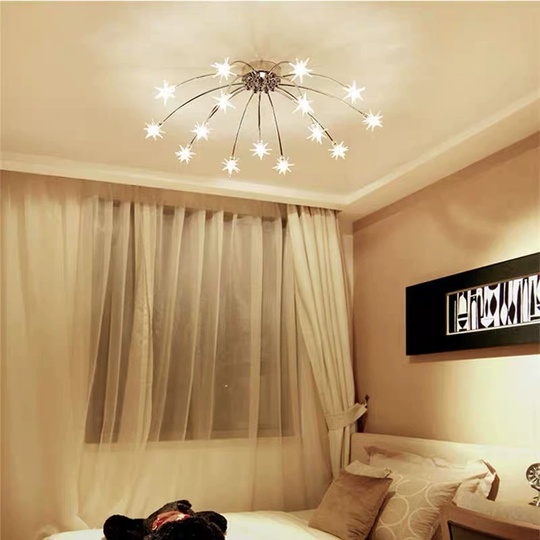 Люстра серебряная Elymbra, металл, стекло, 60*18 см, G4