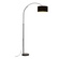 Торшер, черный, Papua black 190*150, светодиодный, Е27, металл, ткань, мрамор