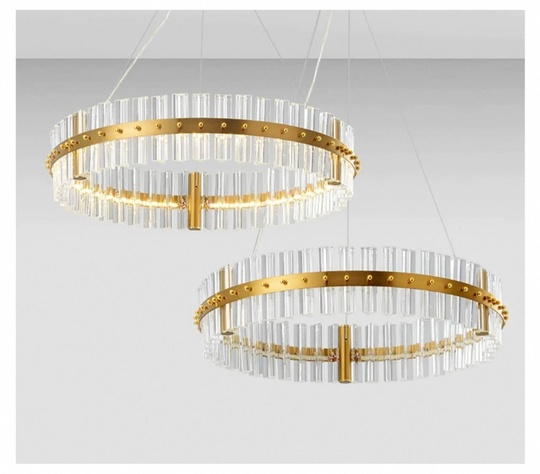 Люстра подвесная, бронза, кристалл, ANTIQUE 50*15, металл, LED.