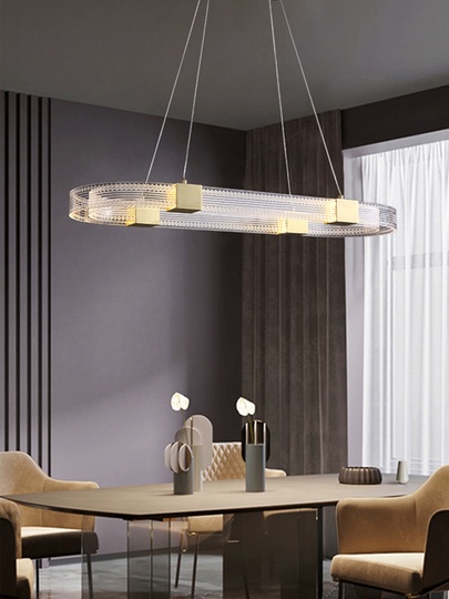 Люстра подвесная, медь, ПММА, MATTHEW 85*25, металл, LED