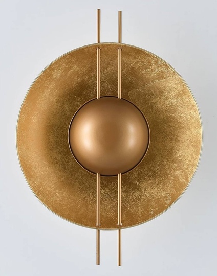 Настенный светильник DOUGLAS 35*48, золотая фольга, металл, LED.