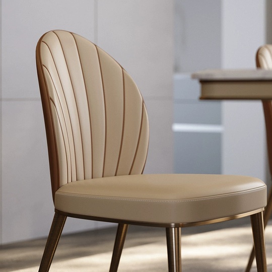 Обеденный стул Auralis 50*86*62 см, кожа - для дома и офиса в итальянском стиле