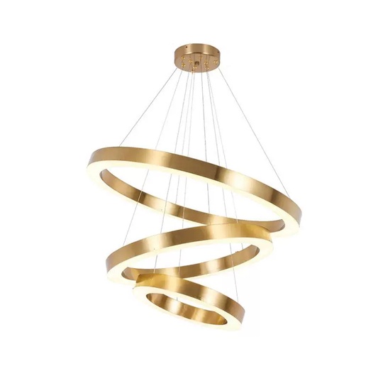 Люстра подвесная, медь, ПММА, IRON 80*100*120 металл, LED.