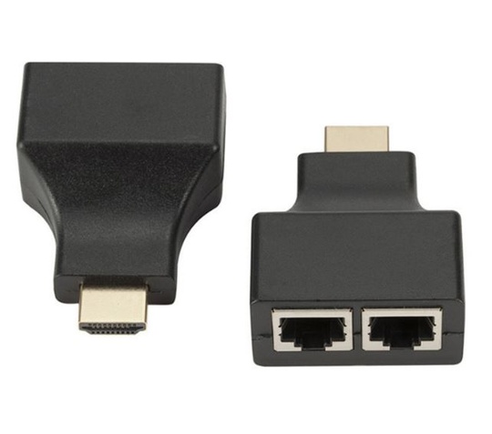 Двухпортовый переходник HDMI-LAN-HDMI