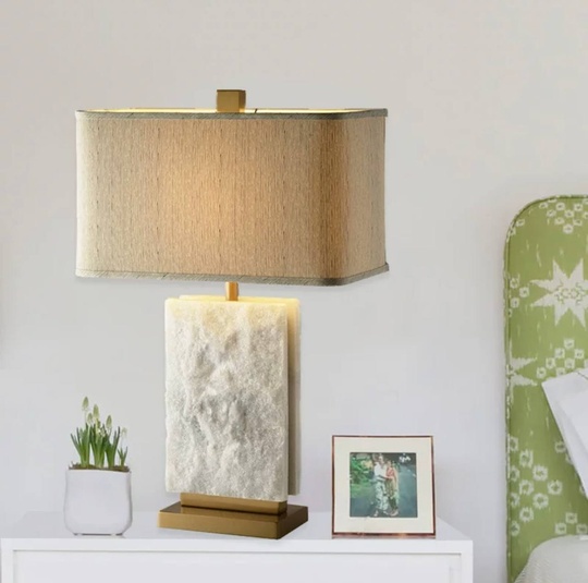 Настольная лампа VETY 42*68, мраморный камень