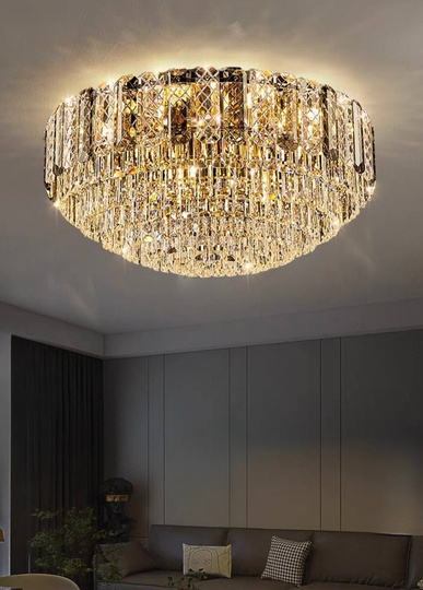 Потолочный светильник, медь, хрусталь, CLEOPATRA 95*40 металл, Е14.