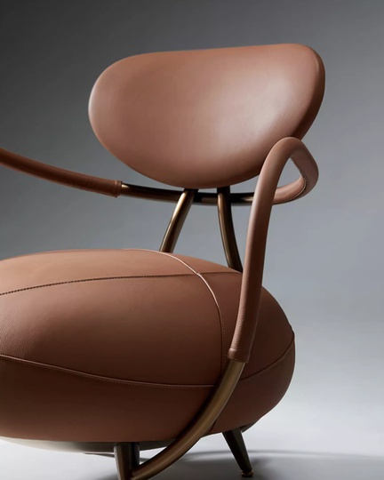 Кресло коричневое Malibu, 66*67*75 см