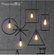 Дизайнерский светильник белый Elyqua, 33*45 см, led, e14, железо, стекло, современный, белый