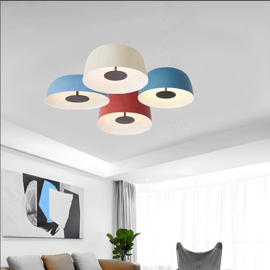 Потолочный светильник красный Avalore, металл, 40.2*14 см, светодиодная, LED