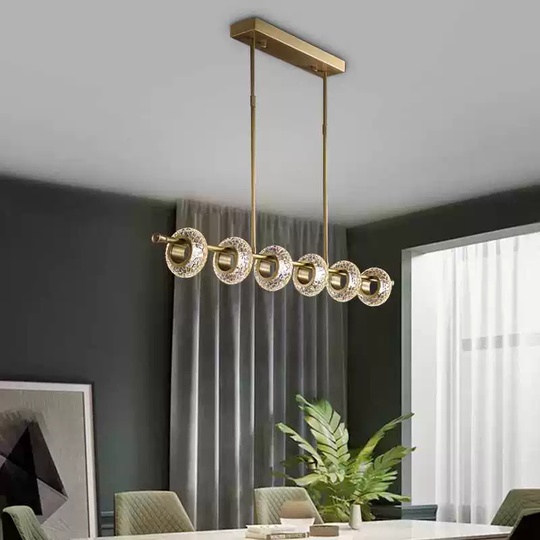 Люстра подвесная, медь, стекло, ABSALOM 97*65, металл, LED