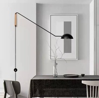 Настенный светильник, Бра, HEL 52*1,17, черный, металл, LED.