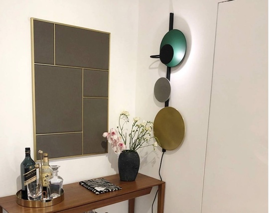 Настенный светильник, БРА HAKAN 18*55, зеленый, металл, LED.