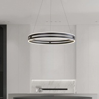 Светильник подвесной черный Elypz, металл, трос 120 см, 40*7.5 см, LED