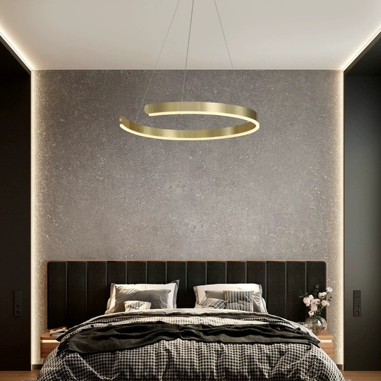 Люстра подвесная, медь, ПММА, PENNY 40*5 металл, LED.