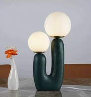 Настольная лампа NOVA 28*48, зеленая, смола