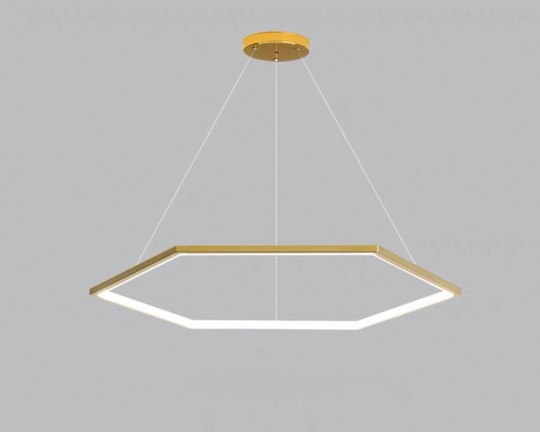 Люстра подвесная, медь, ПММА, OREO 120*120 металл, LED.