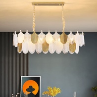 Люстра подвесная, медь, стекло, GUNAYDIN 110*30, металл, Е14.