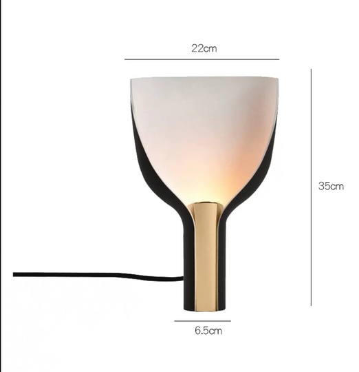 Настольная лампа XILU 22*34, смола, черный, белый