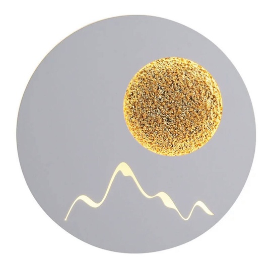 Настенный светильник LEE 25*25, песочно-белый, металл, LED.