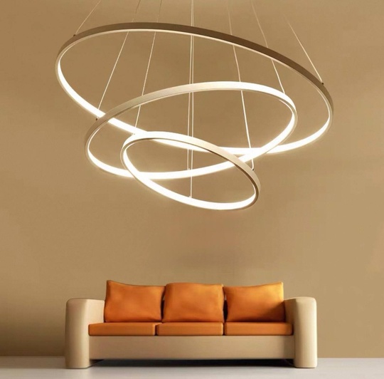 Люстра подвесная, медь, ПММА, NEAL 60*80*100 металл, LED.