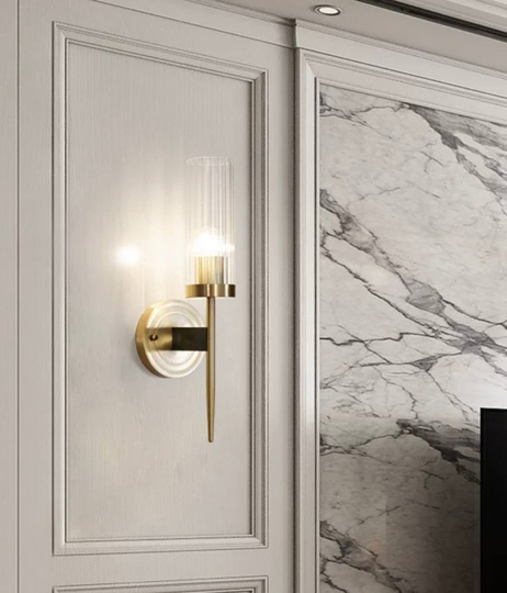 Настенный светильник DON, бра 12*40, бронза, металл, Е27.