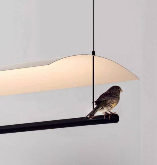 Люстра черный, белый Elysor, металл, 176*13 см, светодиодная, LED