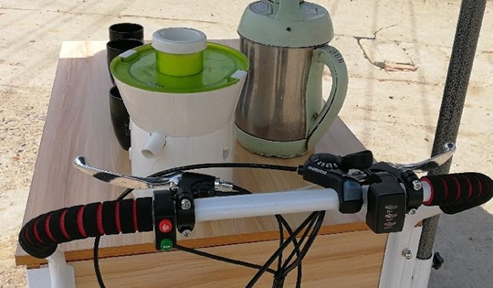 Велорикша Китай 240*80*110 см, 150 кг, 2 место, 85 кг