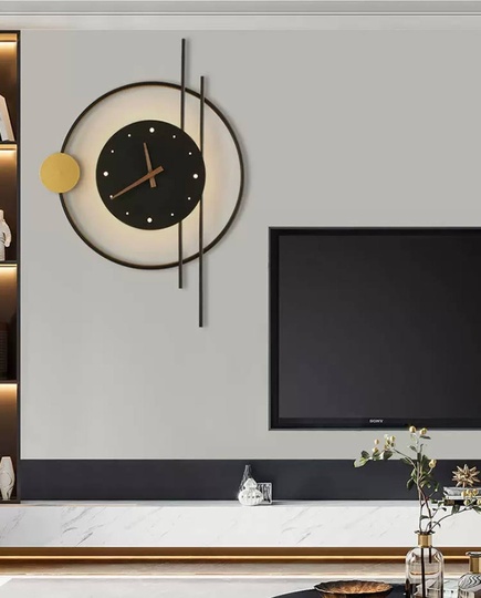 Настенный светильник, Бра, GABRIEL 57*57, песочно-черный, золотой, металл, LED.