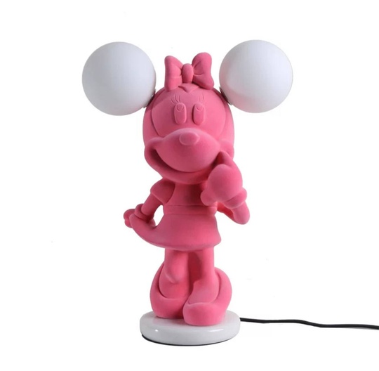 Настольная лампа, MICKEY 30*40, смола, стекло, розовый