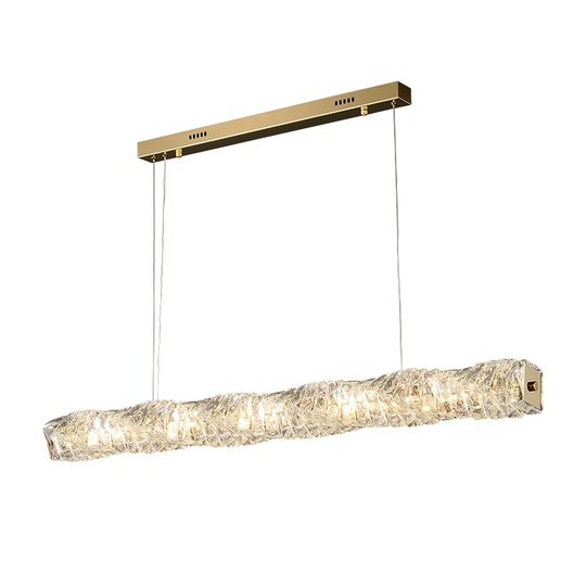 Люстра подвесная, хром, кристалл, ALVIN 90*12, металл, LED.