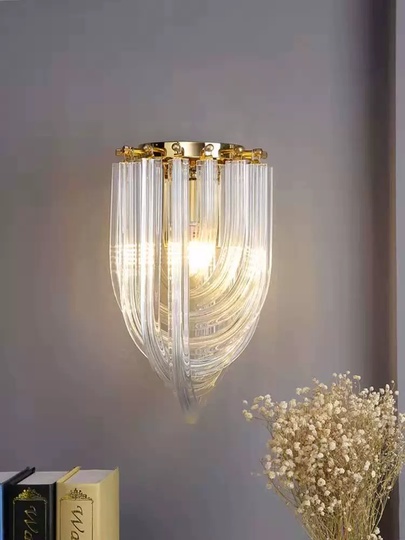 Настенный светильник NAT, Бра, 18*50, золото, металл, Е14.