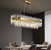 Люстра подвесная, медь, кристалл, GURAY 80*35, металл, LED.