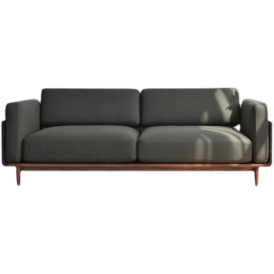 Прямой дива Robinson темный орех, ткань, 220*120*78 см