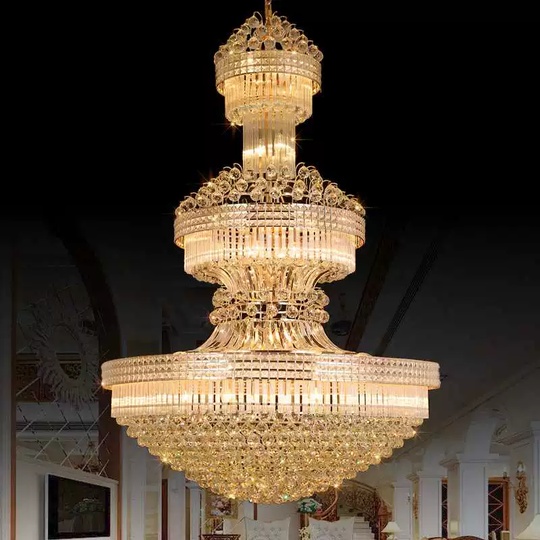 Люстра подвесная, золото, хрусталь, BARNEY 180*250 металл, E14.