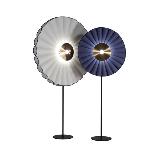 Торшер, синий, золото, Random Blue 60*160, LED, металл, ткань