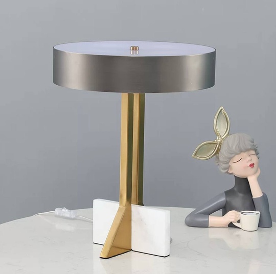 Настольная лампа AFERES 35*47, серый, античная бронза